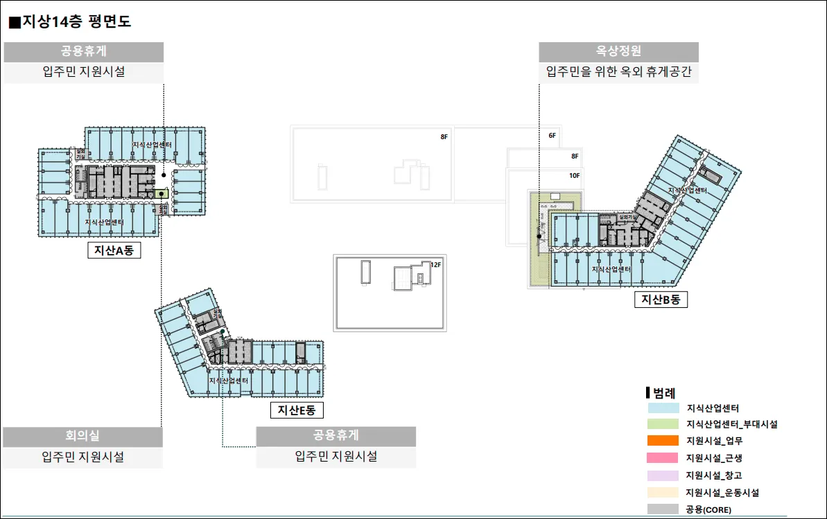 신광교 클라우드시티 지상14층 평면도 이미지