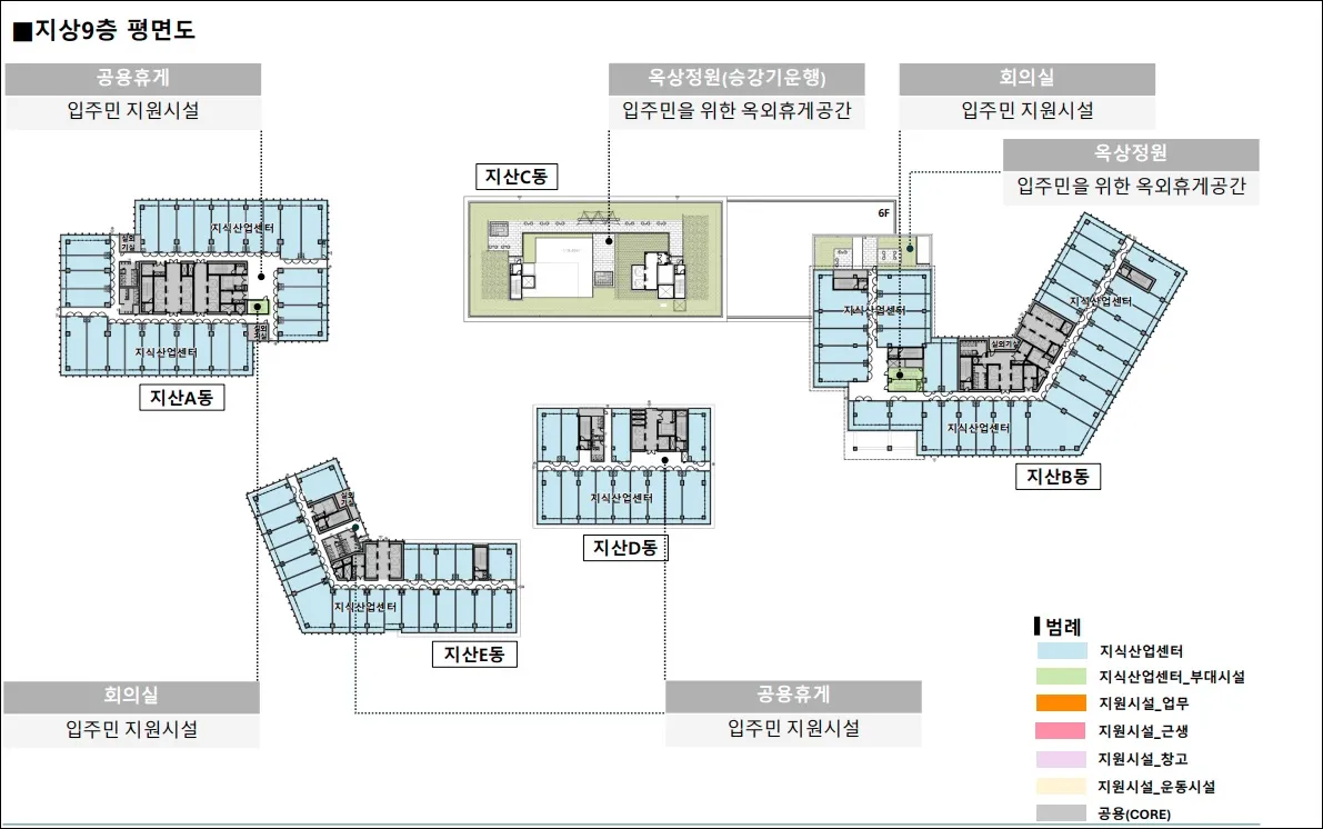 신광교 클라우드시티 지상9층 평면도 이미지