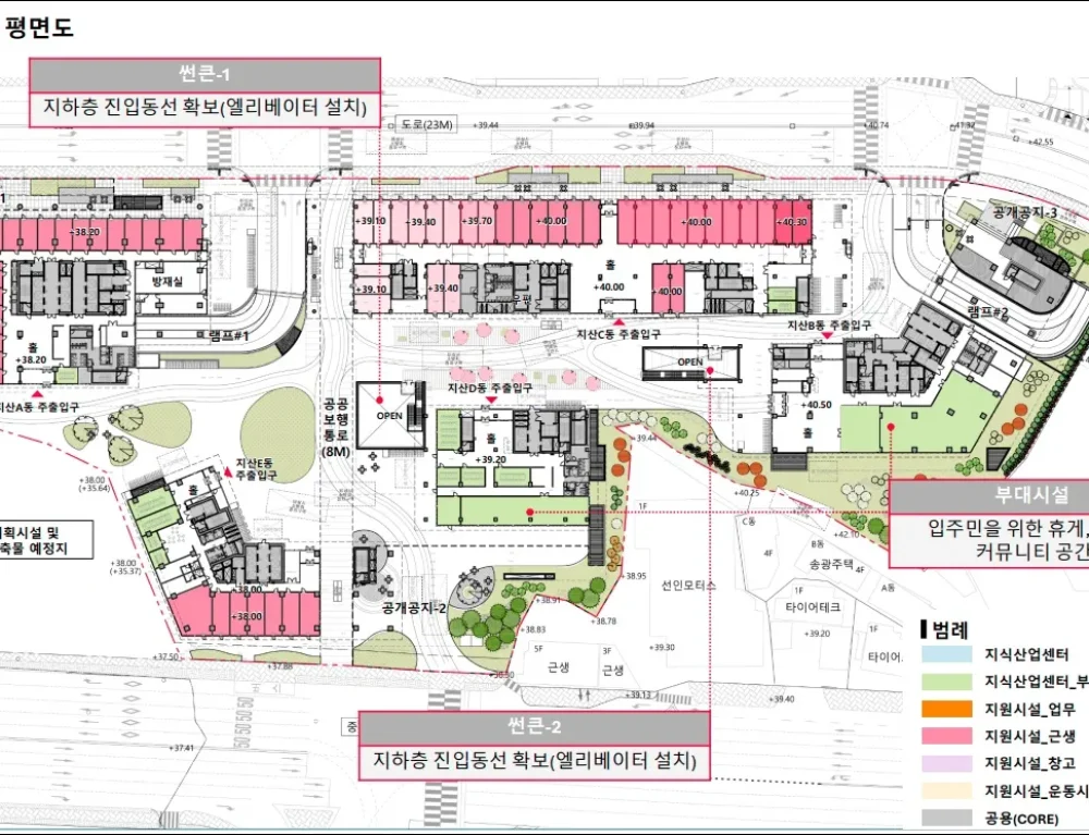 신광교 클라우드시티 지상1층 평면도 이미지