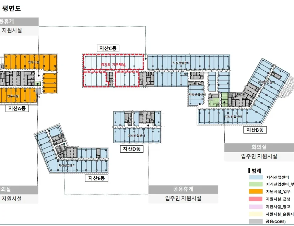 신광교 클라우드시티 지상2층 평면도 이미지