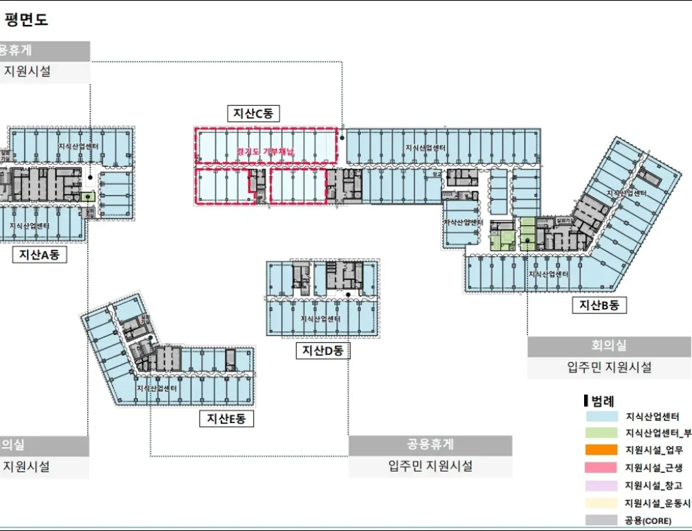 신광교 클라우드시티 지상3층 평면도 이미지