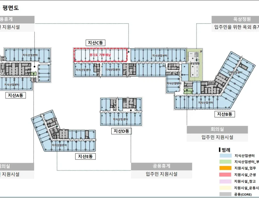 신광교 클라우드시티 지상4층 평면도 이미지