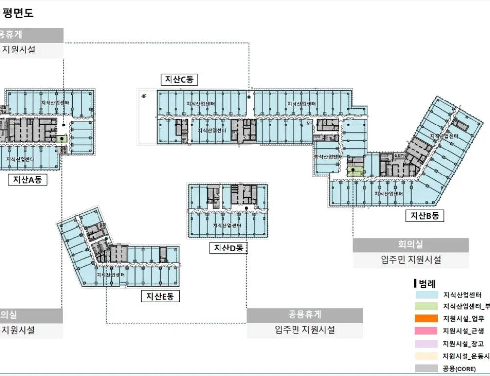 신광교 클라우드시티 지상6층 평면도 이미지