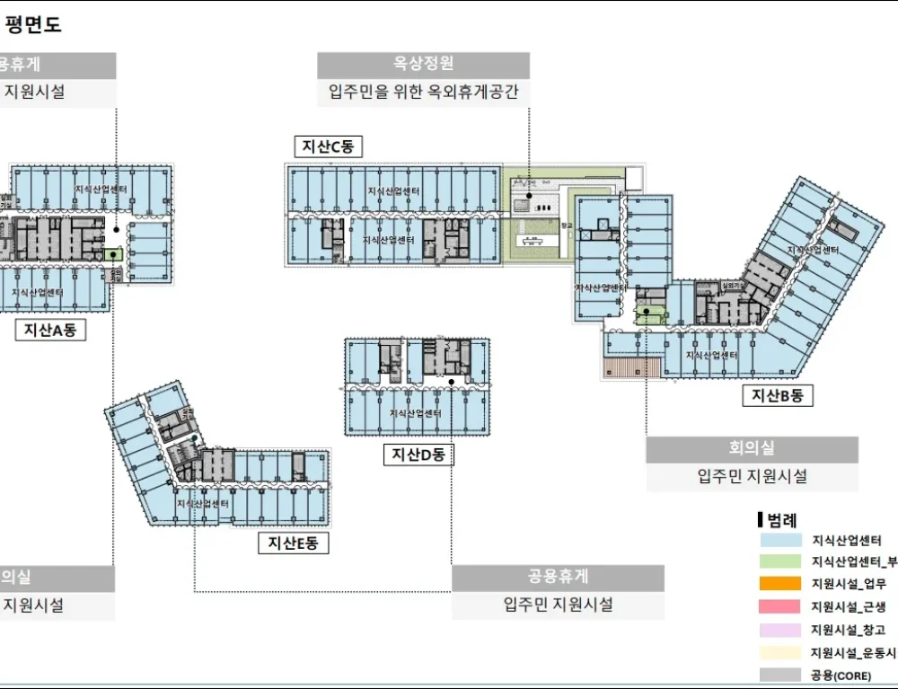 신광교 클라우드시티 지상7층 평면도 이미지